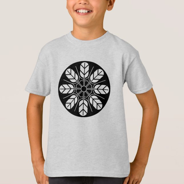 Camiseta Negro vintage Japón Inoue Mon Oriental (Anverso)