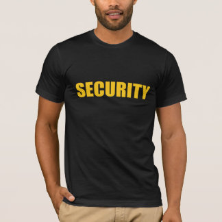 Camiseta Negro y amarillo de la seguridad