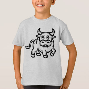 Camiseta NEGRO Y BLANCO #41 - Un toro está sorprendido