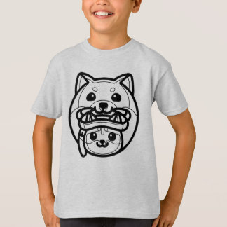 Camiseta NEGRO Y BLANCO #54 - Perro y gato en una aventura