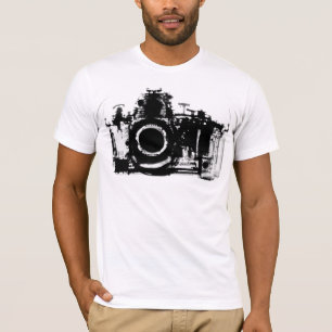 CAMISETA NEGRO Y BLANCO DE LA CÁMARA DE VISION DE LA