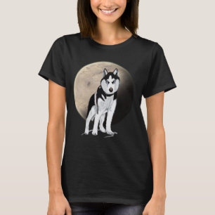 Camiseta Negro y blanco Husky
