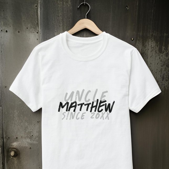 Camiseta Negro y blanco moderno para el tío de Guay (Subido por el creador)