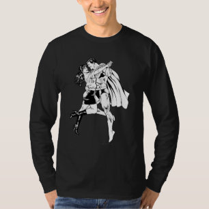 Camiseta Negro y blanco superman 4