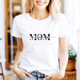 Camiseta Negro y blanco te aman mamá