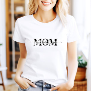 Camiseta Negro y blanco te aman mamá