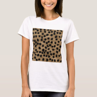 Camiseta Negro y modelo de la impresión del guepardo de