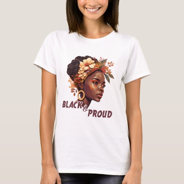 Camiseta Negro y orgulloso (Anverso)