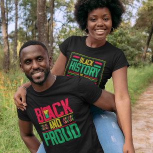 Camiseta Negro y orgulloso