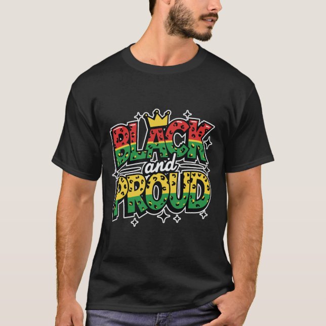 Camiseta Negro y Orgulloso (Anverso)