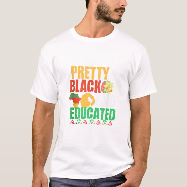 Camiseta Negro y orgulloso educado (Anverso)