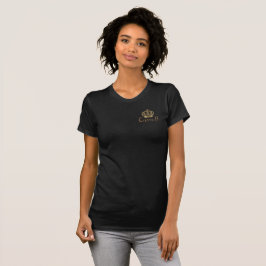 Camiseta Negro y reina B del oro