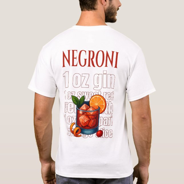 Camiseta Negroni T-Shirt – Bold Italian Aperitif (Reverso)