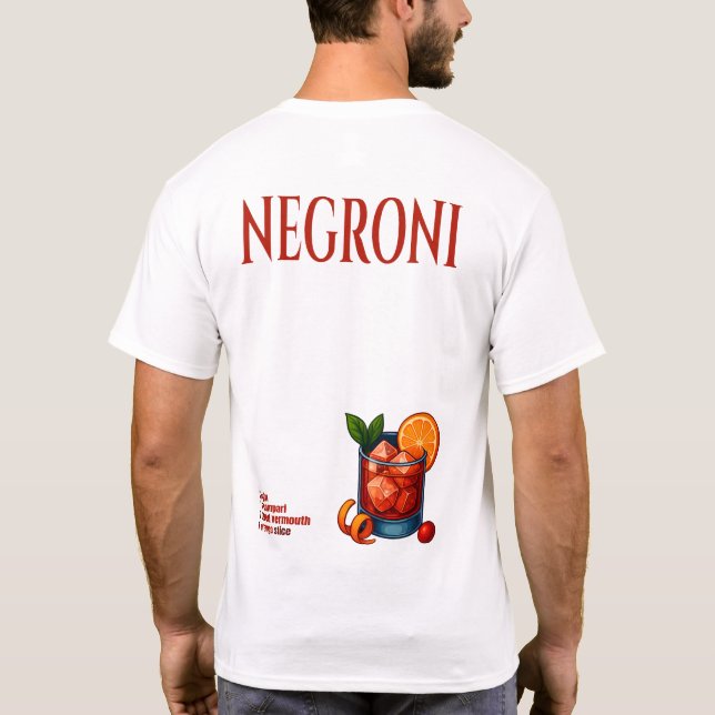 Camiseta Negroni T-Shirt – Bold Italian Aperitif (Reverso)