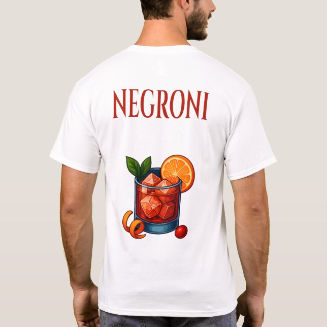 Camiseta Negroni T-Shirt – Bold Italian Aperitif (Reverso)