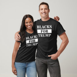 Camiseta Negros Para Trump De Dos Partes