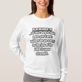 Camiseta Nehemiah 8:10 KJV Biblia Verse