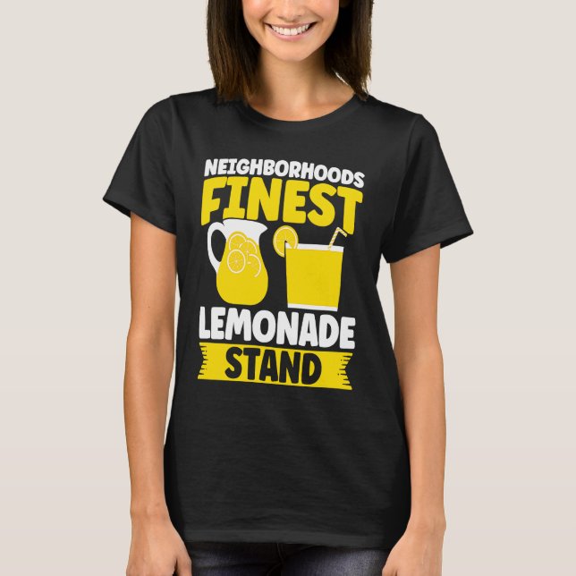 Camiseta Neighborhoods Finest Lemonade Stand Lemon Juice Bu (Anverso)