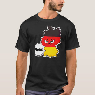 Camiseta Nein Angry Face Bandera Deutschland Alemania