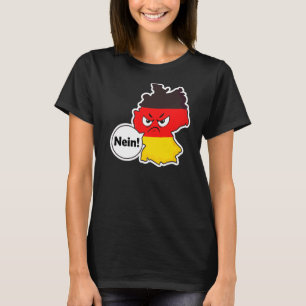 Camiseta Nein Angry Face Bandera Deutschland Alemania