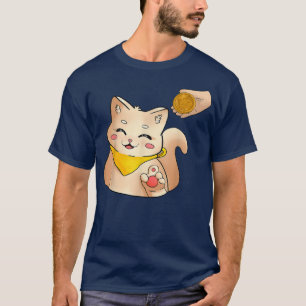 Camiseta Neko Cat Ramen Graciosa Cute Kawaii Anime Tee Japa