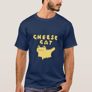 Camiseta Neko Kawaii fundiendo meme con gato de queso con c