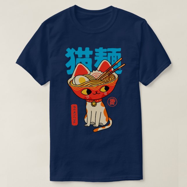Camiseta Neko Ramen (Diseño del anverso)