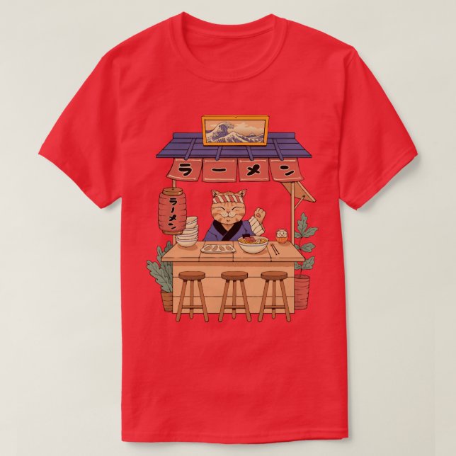 Camiseta Neko Ramen House (Diseño del anverso)