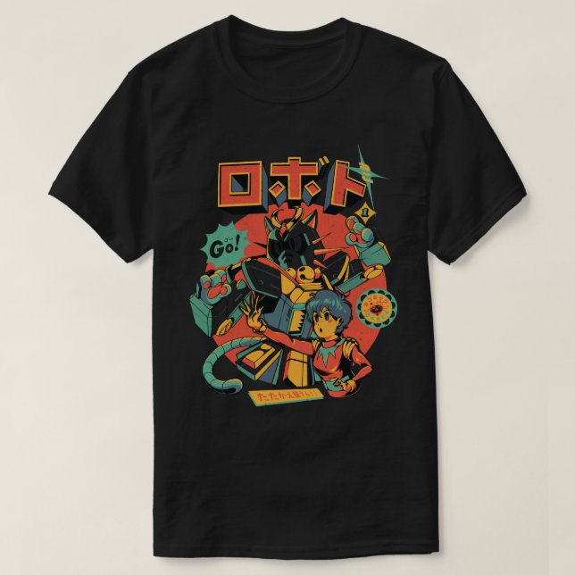 Camiseta Neko Roboto (Diseño del anverso)