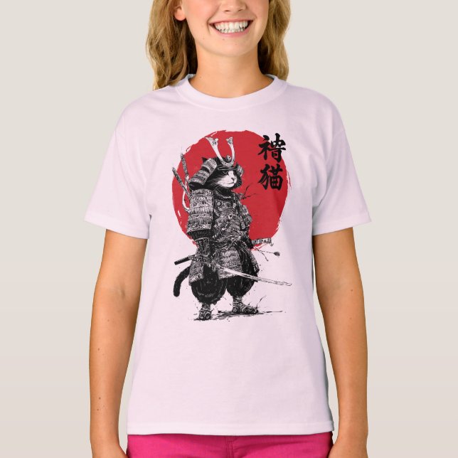 Camiseta Neko Samurai (Anverso)