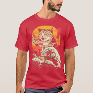 Camiseta Neko Sushi Wave