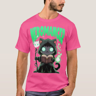 Camiseta Nekomancer Kawaii Cat Necromancer