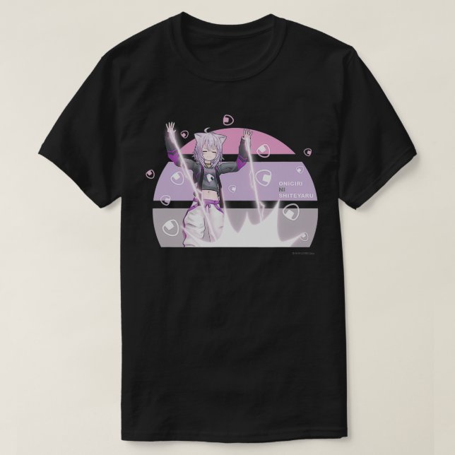 Camiseta Nekomata Okayu holo sin graffiti Momentos más gran (Diseño del anverso)