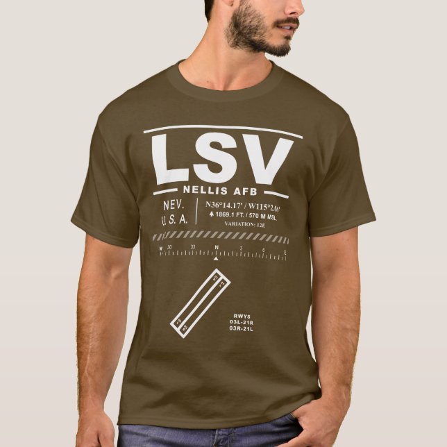Camiseta Nellis Air Force Base LSV T-Shirt (Anverso)