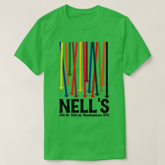 Camiseta Nells Deunct Nightclub 70 NYC American Fan Art (Diseño del anverso)