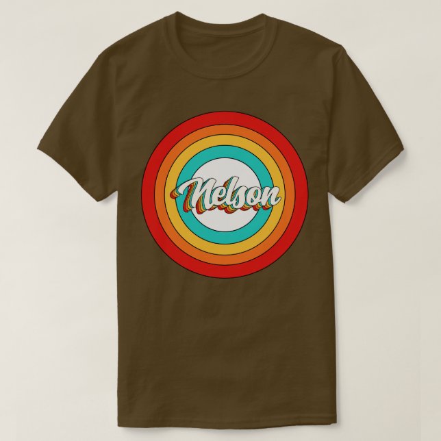 Camiseta Nelson Name Shirt Vintage Nelson Circle (Diseño del anverso)