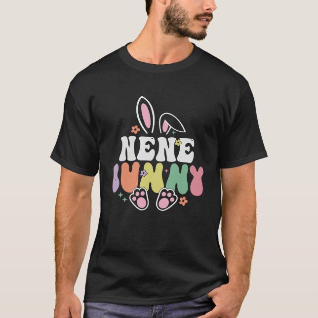 Camiseta Nene Bunny Women Easter Day Rabbit Grandma Family  (Anverso)
