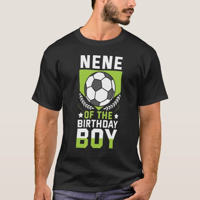 Camiseta Nene Del Equipo Bday Del Jugador De Fútbol De Birt (Anverso)