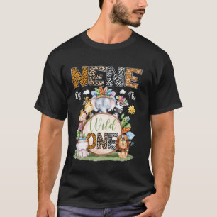 Camiseta Nene del salvaje safari tribal animal 1er cumpleañ
