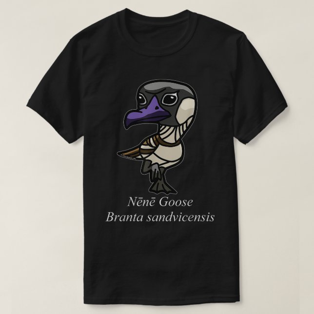 Camiseta Nene Goose  Branta sandvicensis  (Diseño del anverso)