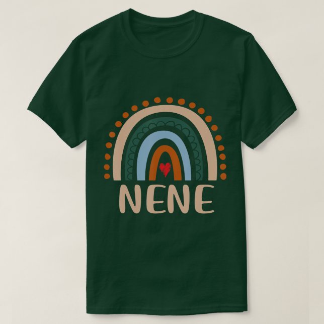 Camiseta Nene Rainbow Grandma Cute Mothers Day Funny Nene  (Diseño del anverso)