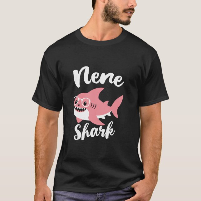 Camiseta Nene Tiburón Día de la Madre Abuela Funny (Anverso)