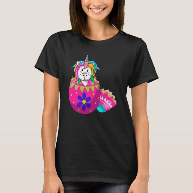 Camiseta Nene Unicornio Hatching from Easter Egy Easter Day (Anverso)