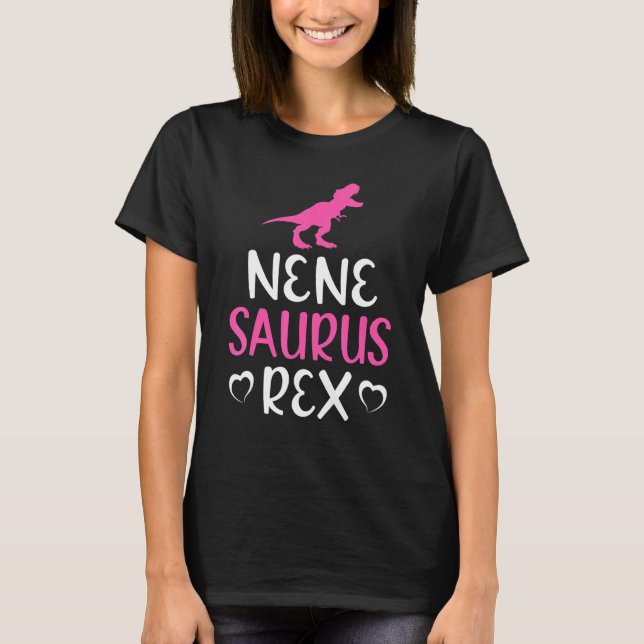 Camiseta Nenesaurus Rex Dinosaur  Nene Saurus Family Matchi (Anverso)