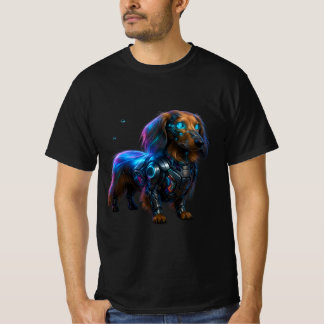 Camiseta Neo Dachshund: Compañero cibernético 2077