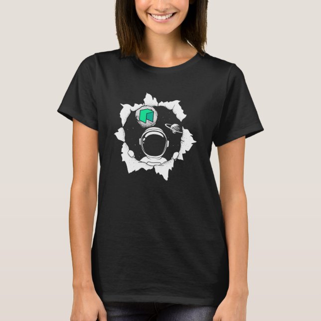 Camiseta NEO Token Cryptocurrency Space Moear Gear (Anverso)