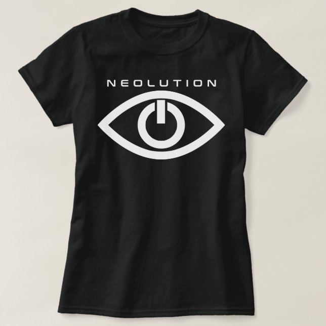 Camiseta Neolution negro huérfano (Diseño del anverso)