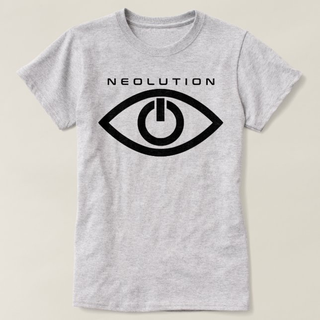 Camiseta Neolution negro huérfano (Diseño del anverso)