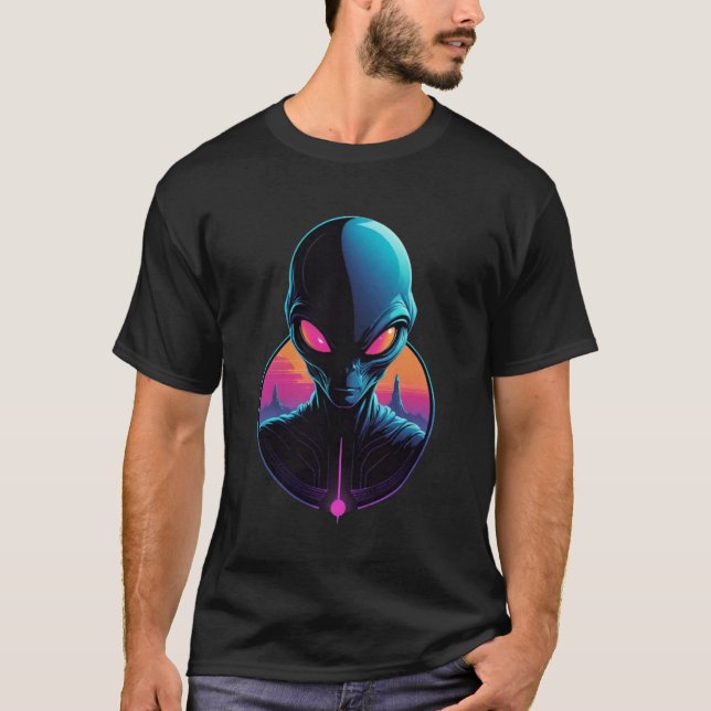 Camiseta Neon Alien Presence (Anverso)