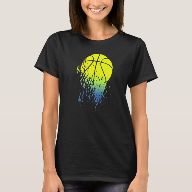 Camiseta Neon Basketball Glitch (Anverso)